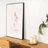 Comprar Cuadro Woman Butterfly 80x120cm online en KitMuebles