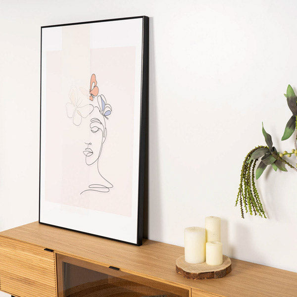 Comprar Cuadro Woman Butterfly 80x120cm online en KitMuebles
