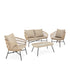 Comprar Set Perugia Sofa+Sillones+Mesa Centro online en KitMuebles