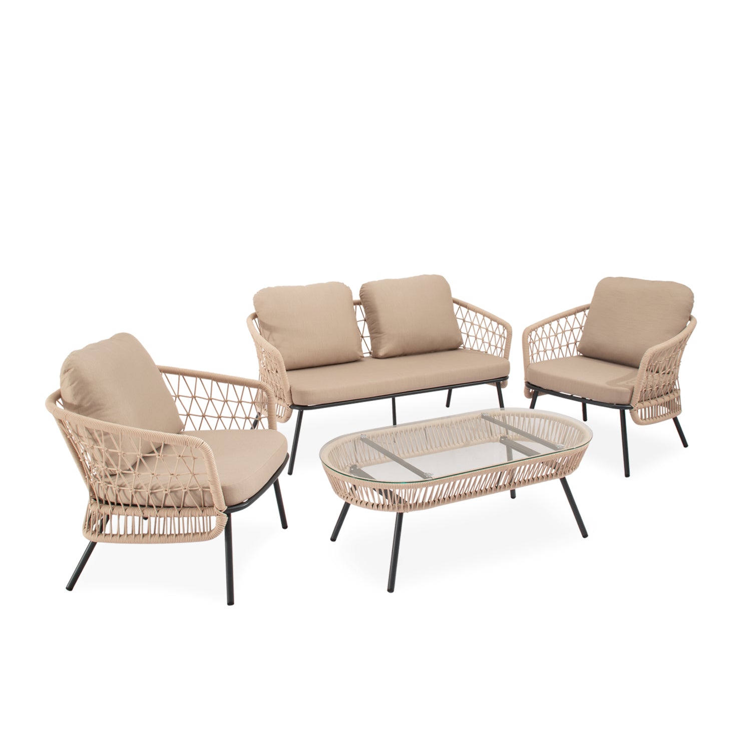 Set Odesa Sofa+Sillones+Mesa Centro