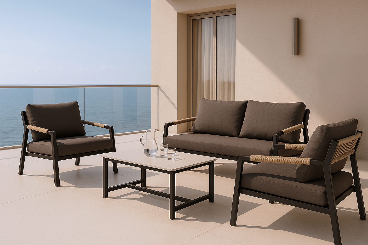 Set Muscat Sofa+Sillones+Mesa Centro