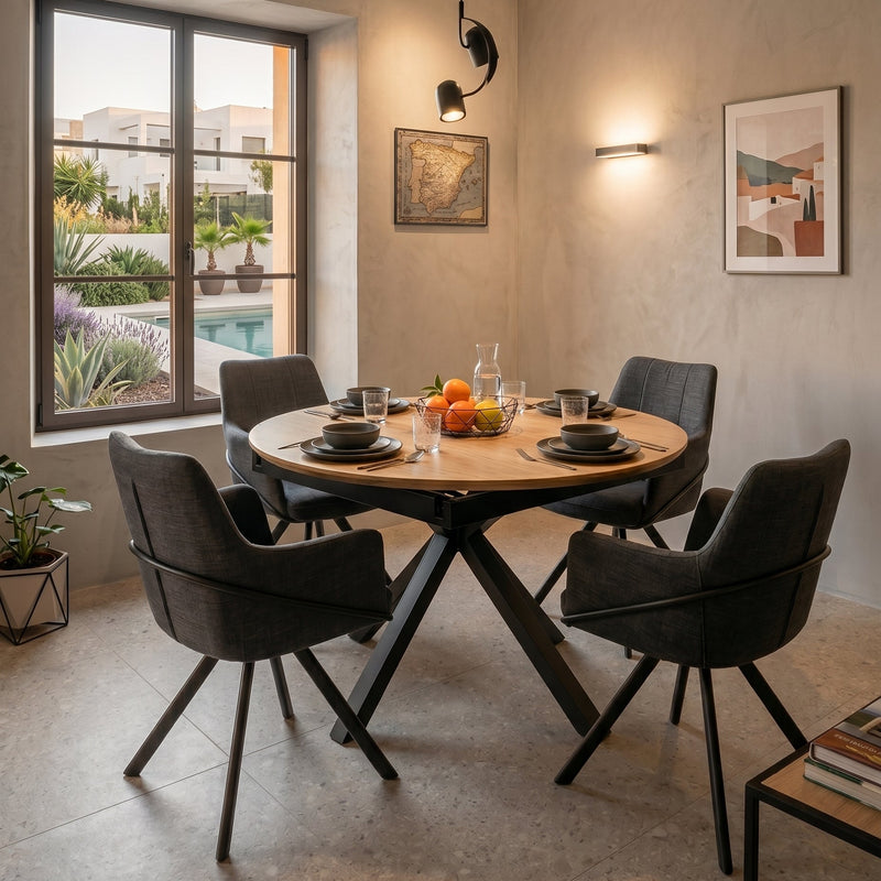 Mesa Fija Radial 120x120x75cm