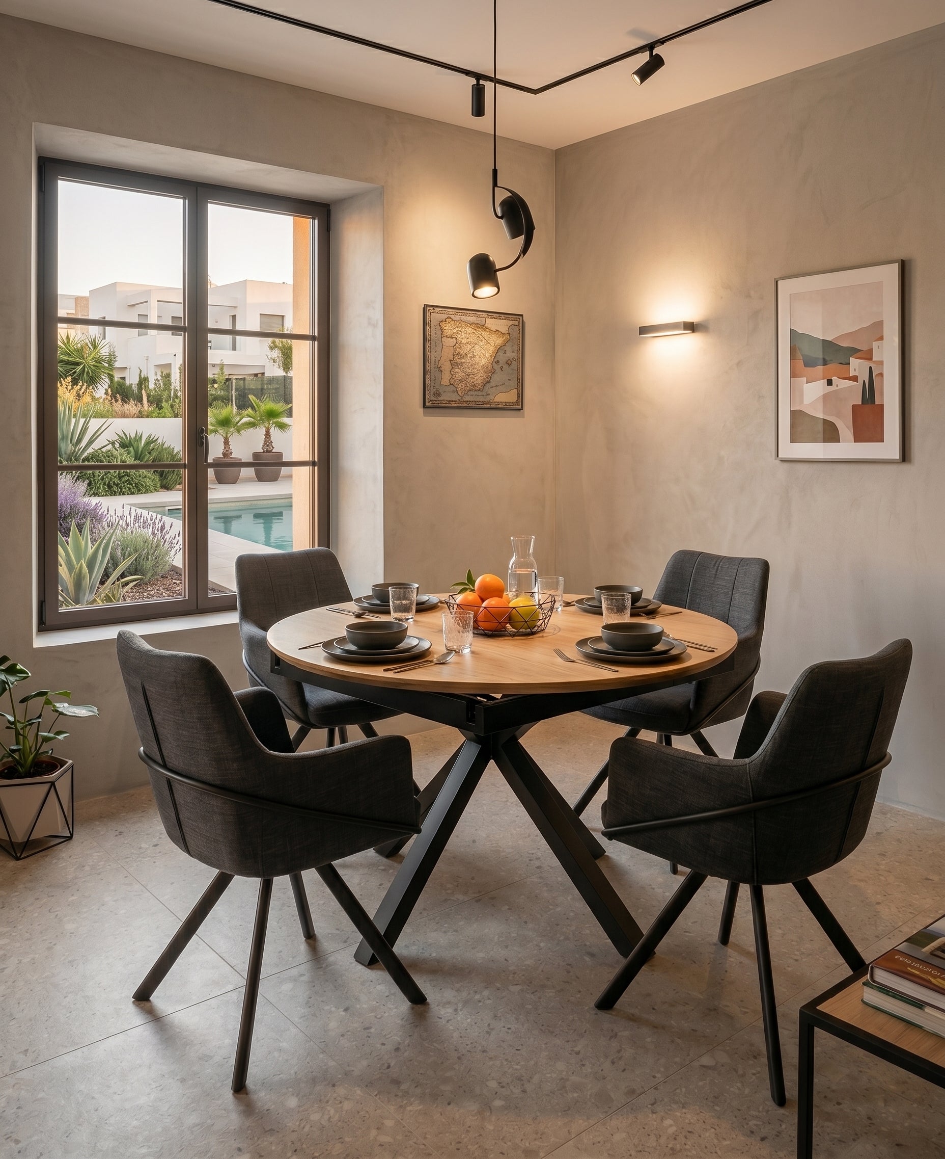 Comprar Mesa Fija Radial 120x120x75cm online en KitMuebles