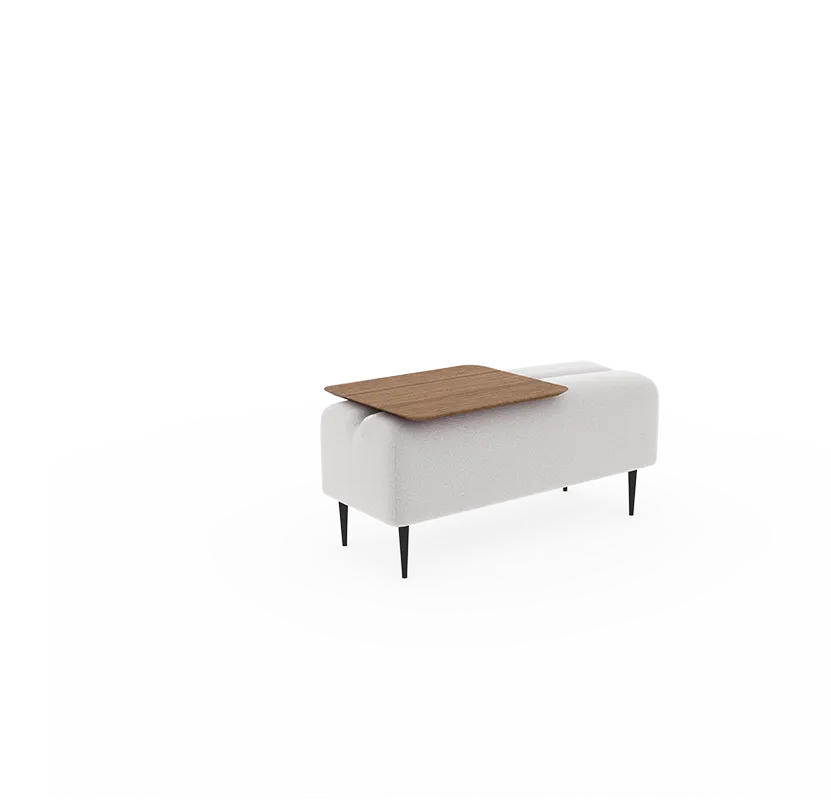 Comprar Puff Monroe 2pl con mesa online en KitMuebles