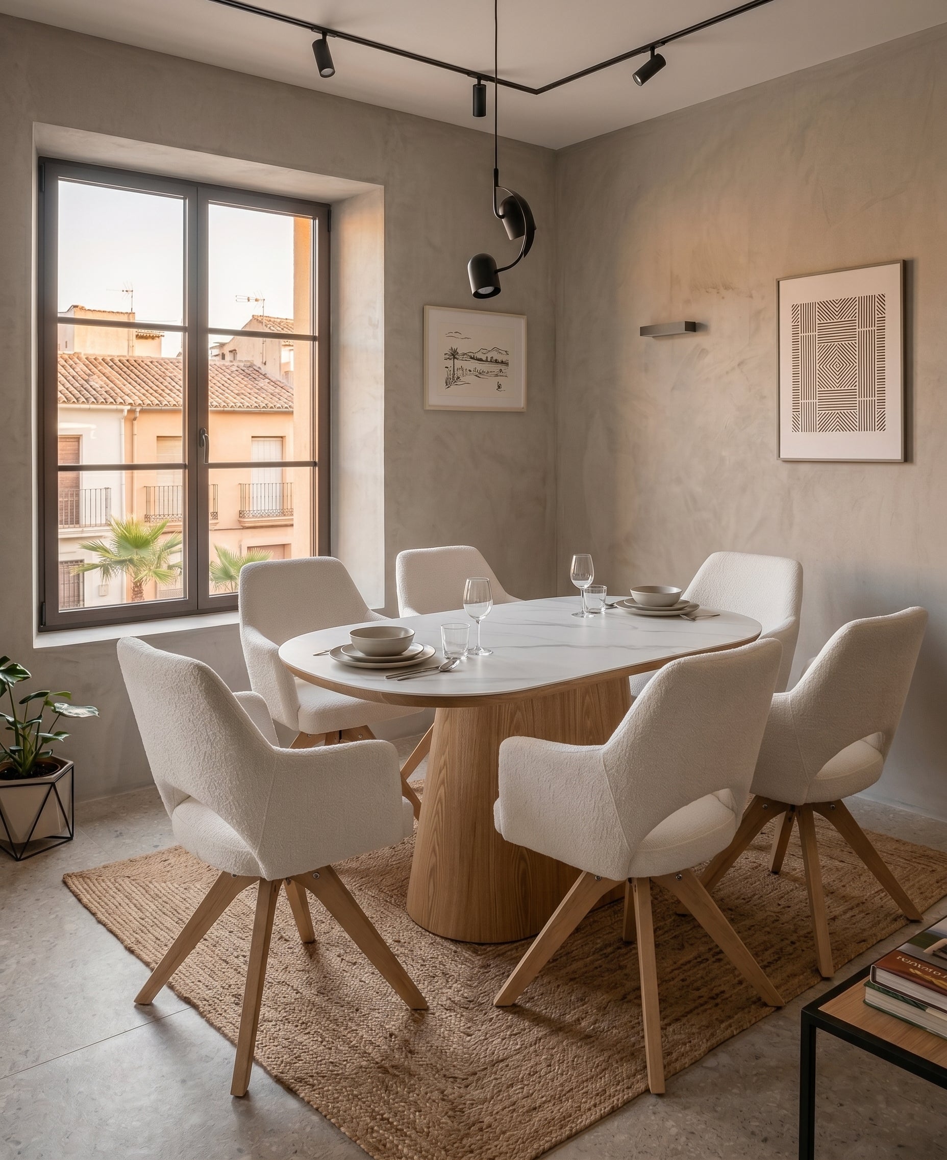 Comprar Mesa Fija Ovala 200x90x75cm online en KitMuebles