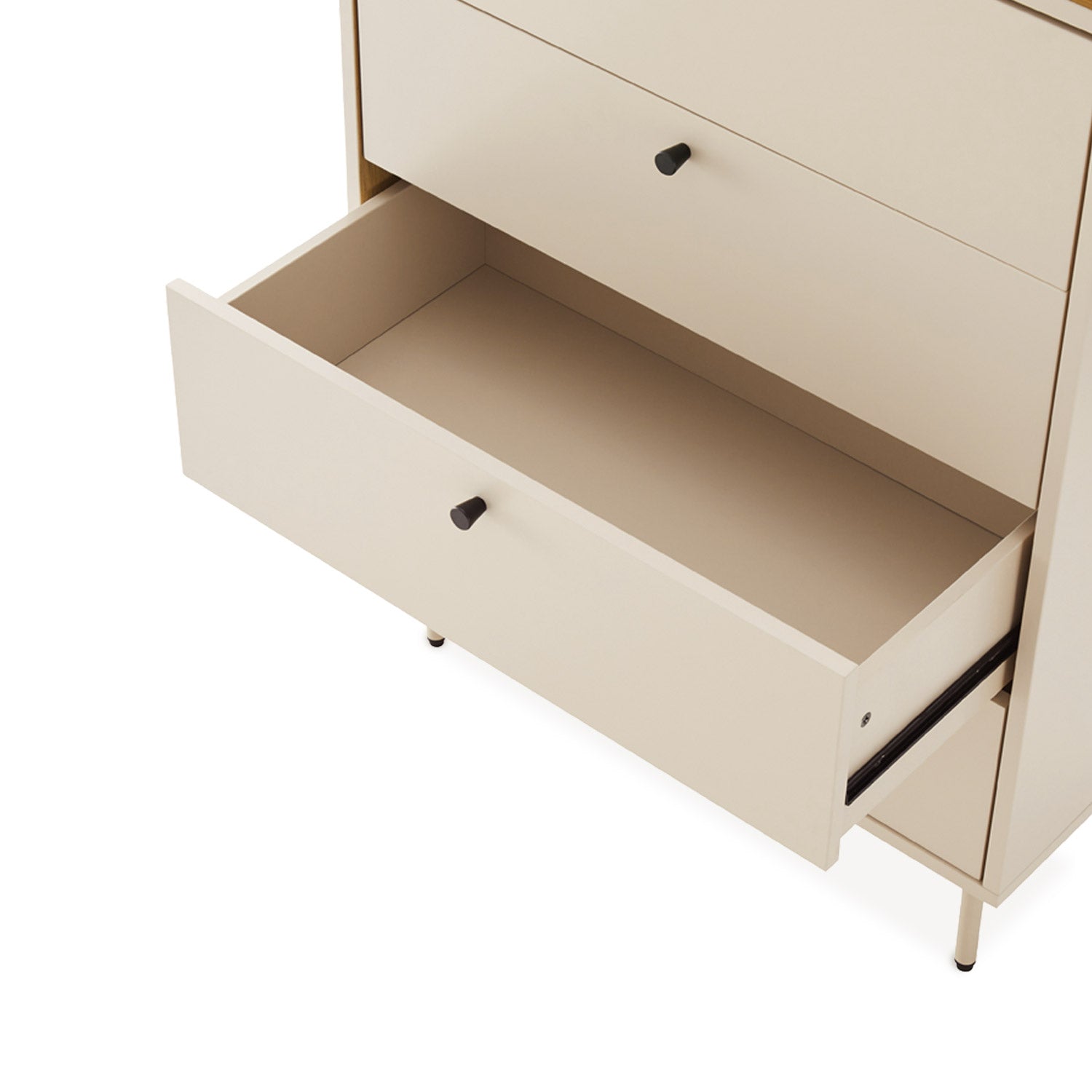 Comprar Sinfonier 5 cajones Sequoia online en KitMuebles