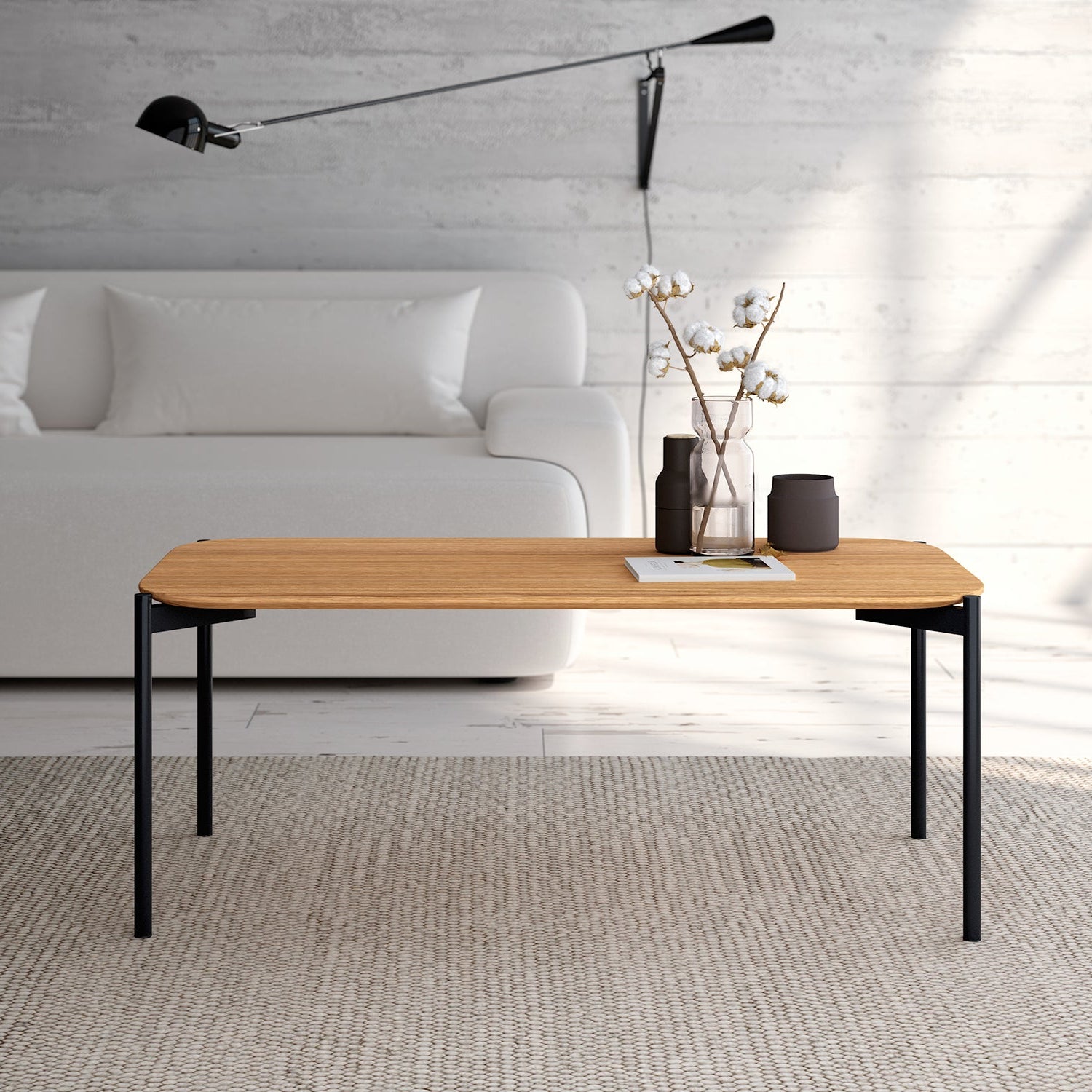 Mesa de Centro Rectangular Java 100x50x40cm