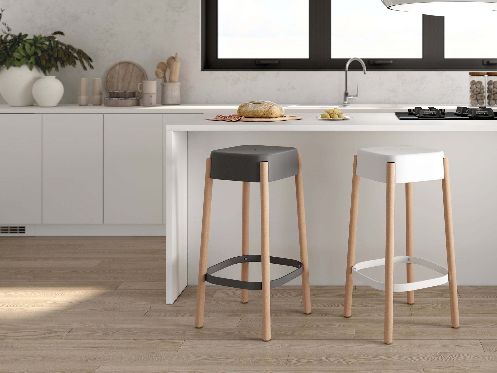 Pack 2 Taburetes Visby