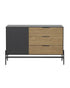 Comprar Aparador 1 Puerta y 3 Cajones Nera online en KitMuebles