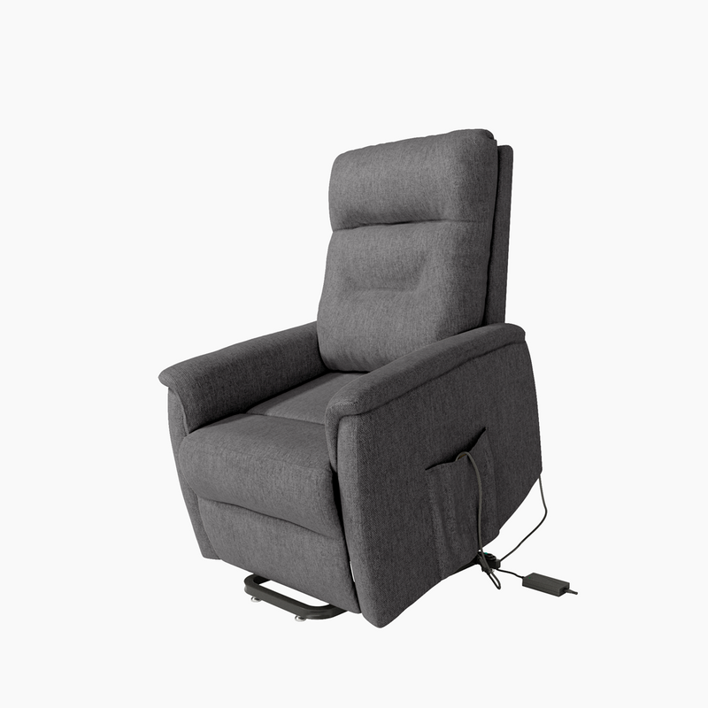 Butaca relax Diana con sistema eléctrico y power-lift, respaldo alto para uso prolongado, estructura metálica.