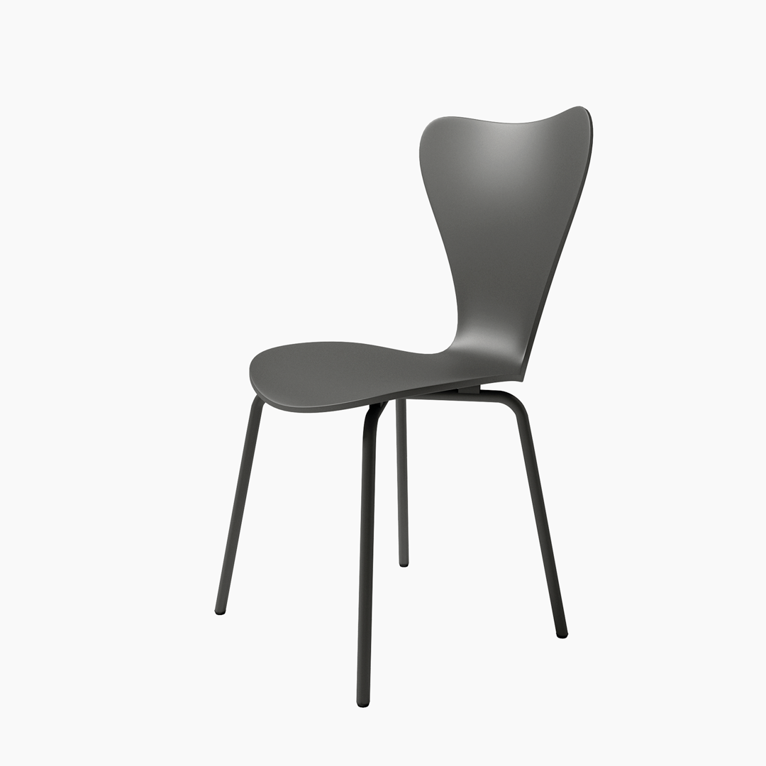 Silla Berna de polipropileno con patas metálicas, cómoda y funcional para comedores o cocinas, ideal para uso diario