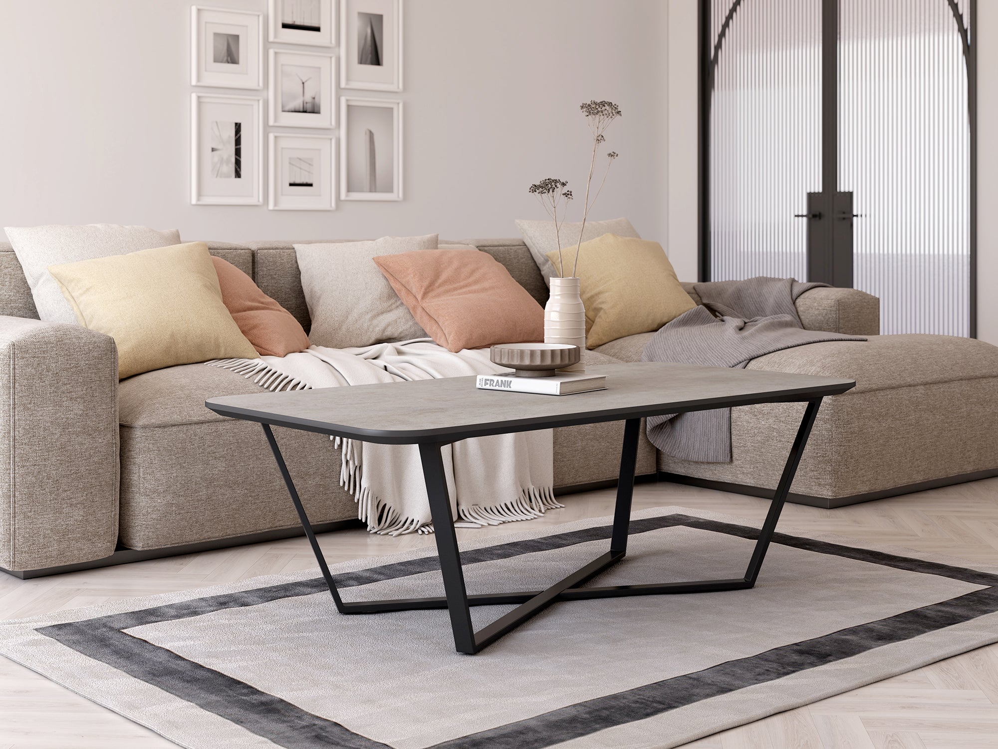 Mesa Centro Rectangular Egeo 120x60x42cm