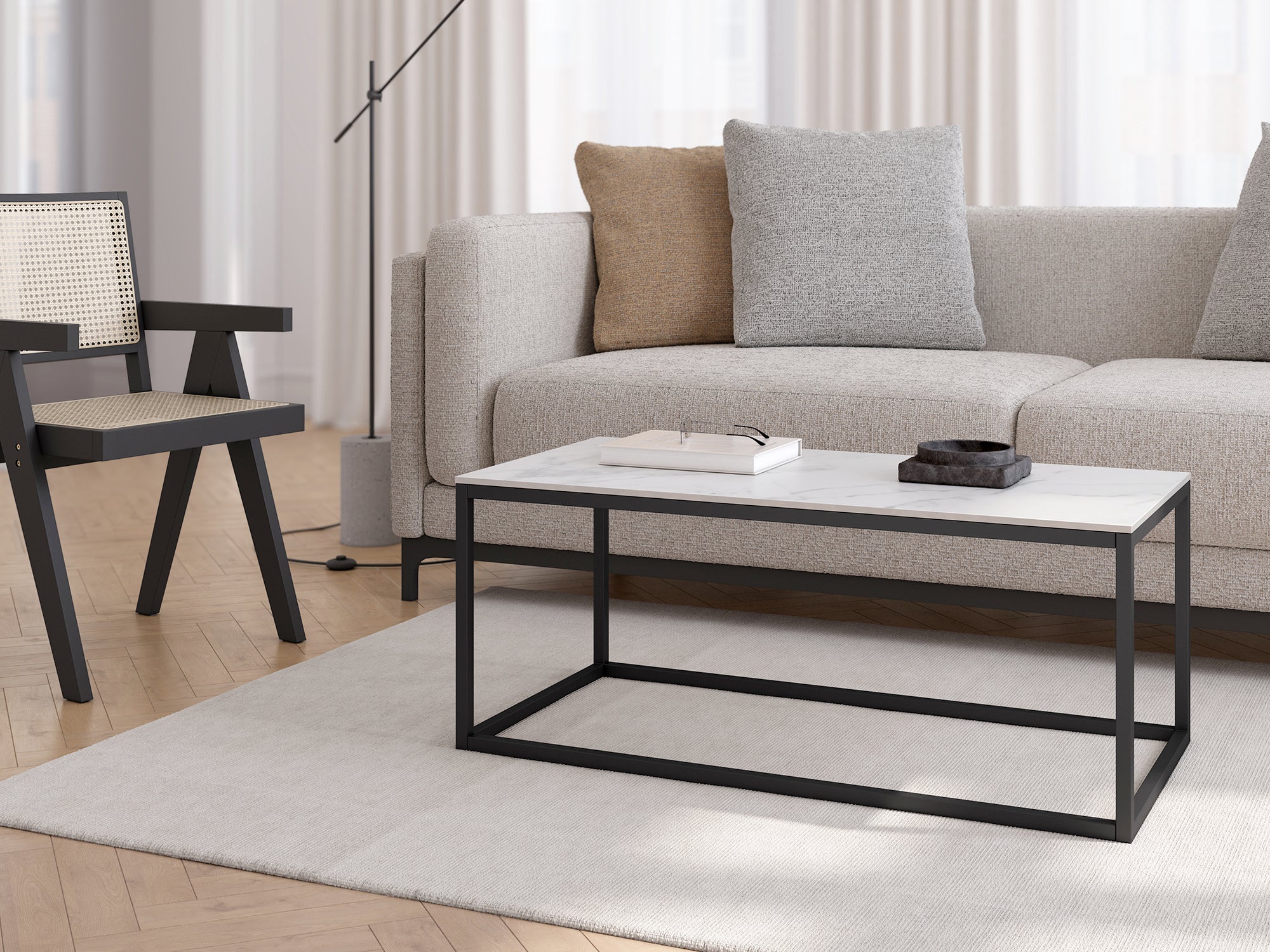 Mesa de Centro Rectangular Balear 100x50cm