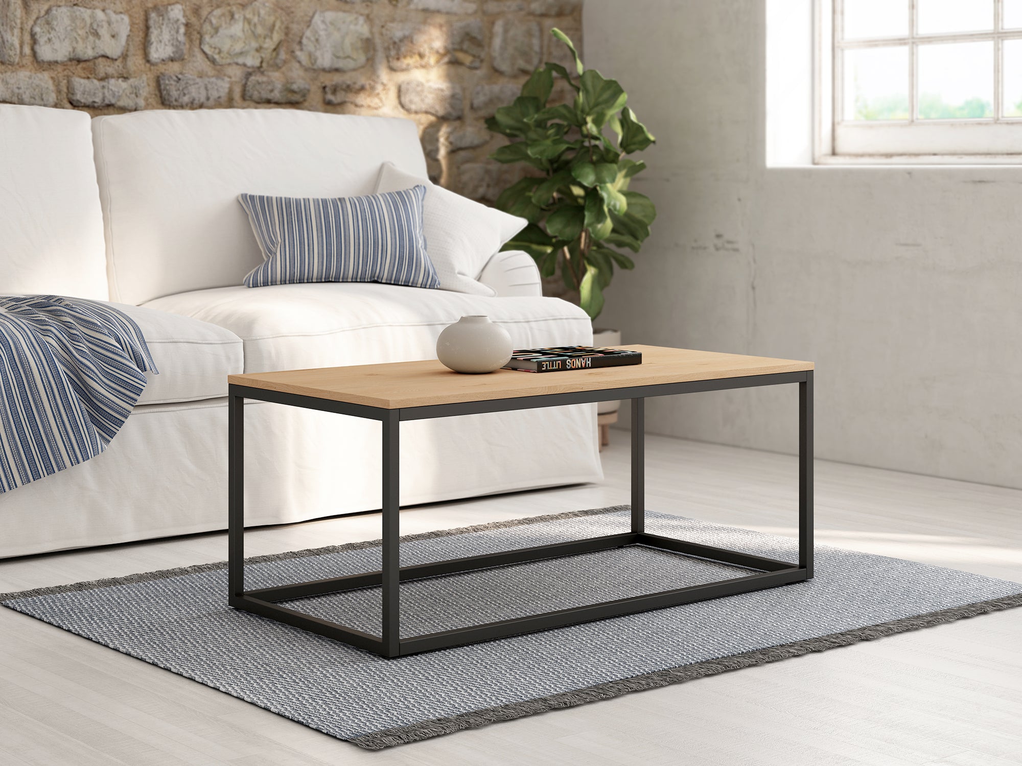 Mesa Centro Rectangular Pacífico 100x50x40cm