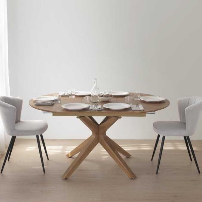 Comprar Mesa Redonda Extensible Kroso online en KitMuebles