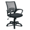 Silla de oficina asiento con elevacion y respaldo transpirable acabado negro