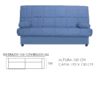 Sofa cama modelo Bed1- Medidas