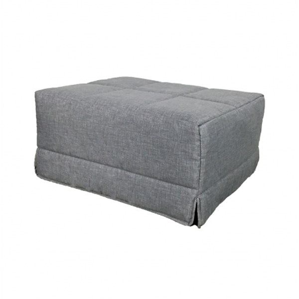 pouf cama individual color gris
