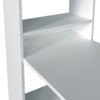 Mesa escritorio con estanteria Gio Plus reversible y acabado blanco artik