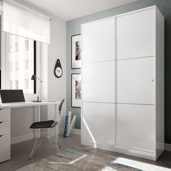 moderno armario para salón o TV Domtech color blanco brillante armario de pared para colgar Armario moderno para salón armario vertical 