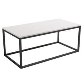 mesa centro Pacífico rectangular acabado soul blanco