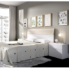 Dormitorio Gia blanco combinado natural