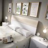 Dormitorio Gia blanco combinado natural