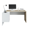 Mesa despacho Style con cajones y reversible acabado en color Roble Canadian combinado en color Blanco Artik de Fores Diseño