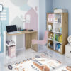 Mesa escritorio Kenia reversible color Roble Nodi y color Blanco Artik de Fores Diseño -Kitmuebles