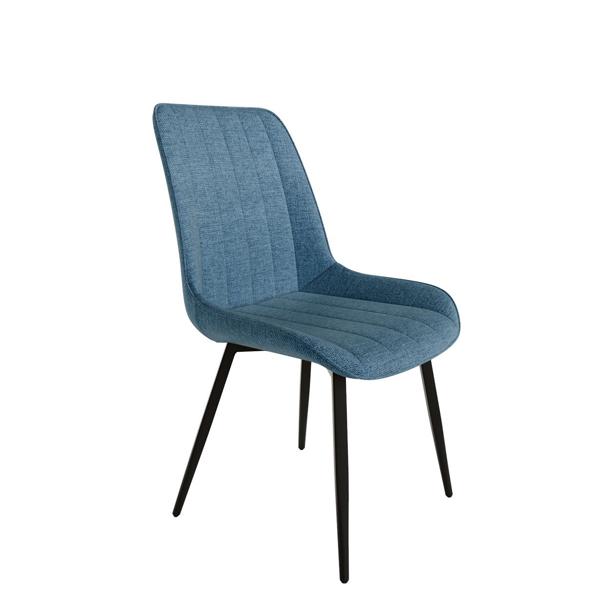 silla Ankara tapizado tela azul