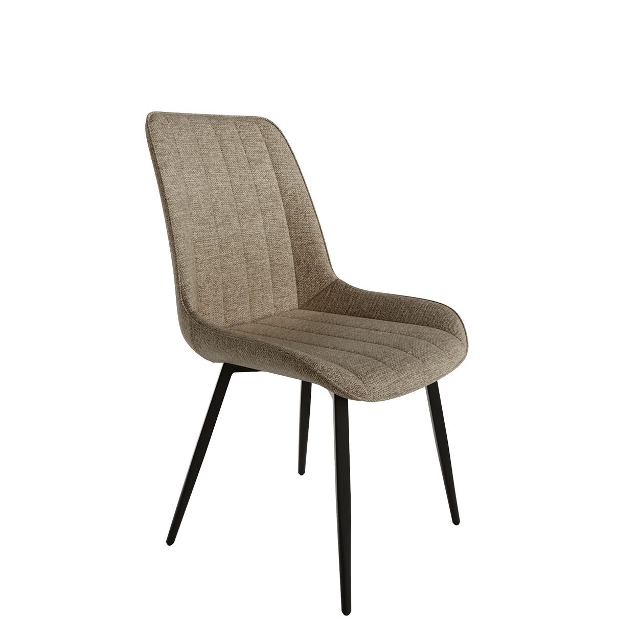 silla Ankara tapizado tela marrón