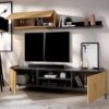 Mueble compacto TV Tass acabado nordic-grafito DEKIT-KITMuebles