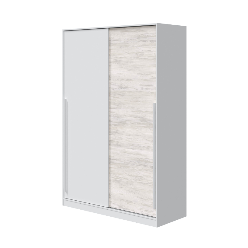 Armario 2 puertas correderas Top Blanco Artik-Blanco Velho 120cm
