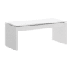mesa centro elevable side acabado blanco brillo abierta