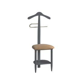 GALÁN DE NOCHE CON ASIENTO TAPIZADO, PERCHA Y PANTALONERA