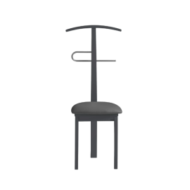 GALÁN DE NOCHE CON ASIENTO EN POLIPIEL, PERCHA Y PANTALONERA