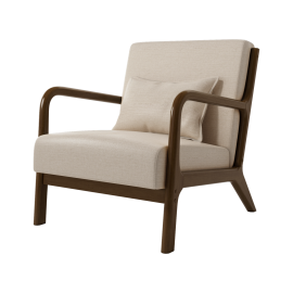 BUTACA MODELO UME CON PATAS DE MADERA - DISEÑO MODERNO Y CONFORTABLE.