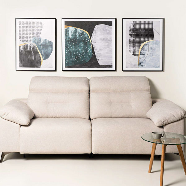 CUADRO OVALOS NEGRO 80x80 - DECORACIÓN MODERNA - Imagen 3